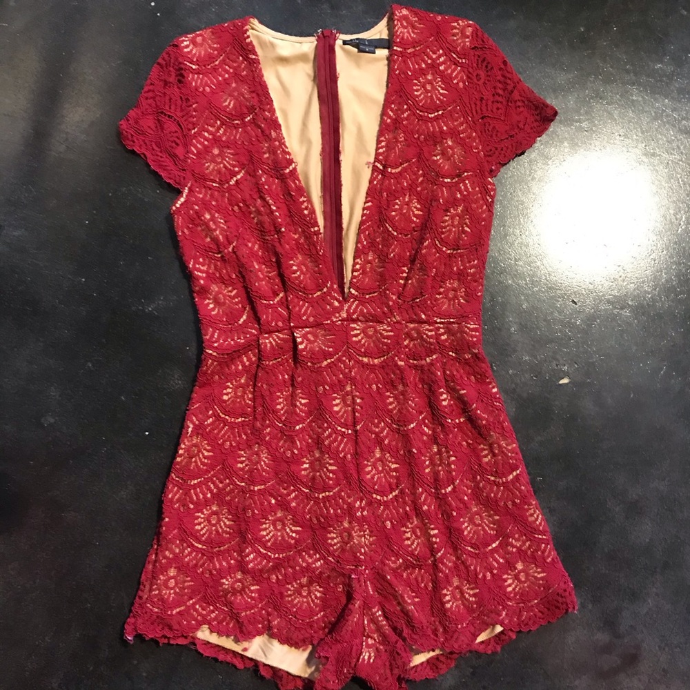 Maddy K Lace Romper